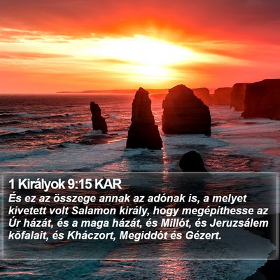 1 Királyok 9:15 KAR Bible Verse Image