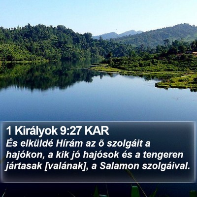 1 Királyok 9:27 KAR Bible Verse Image