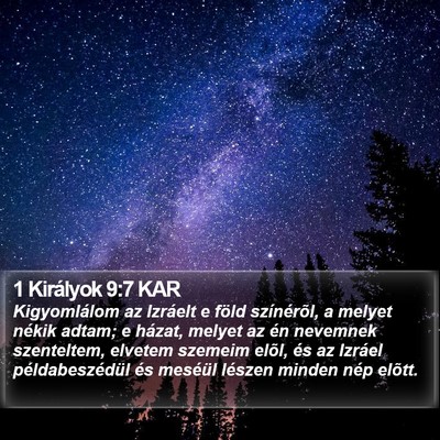 1 Királyok 9:7 KAR Bible Verse Image