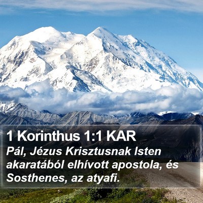 1 Korinthus 1:1 KAR Bible Verse Image