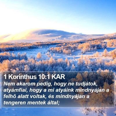 1 Korinthus 10:1 KAR Bible Verse Image