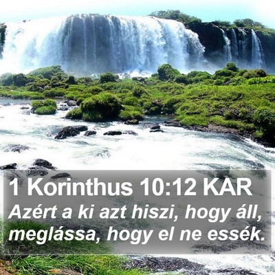 1 Korinthus 10:12 KAR Bible Verse Image