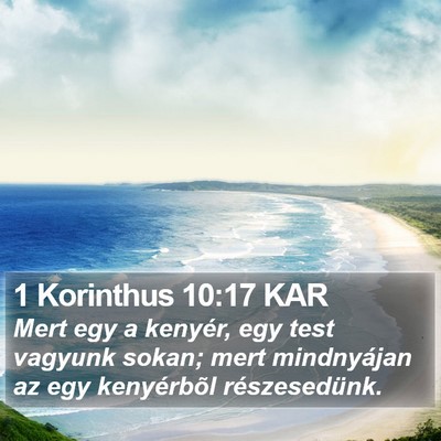 1 Korinthus 10:17 KAR Bible Verse Image