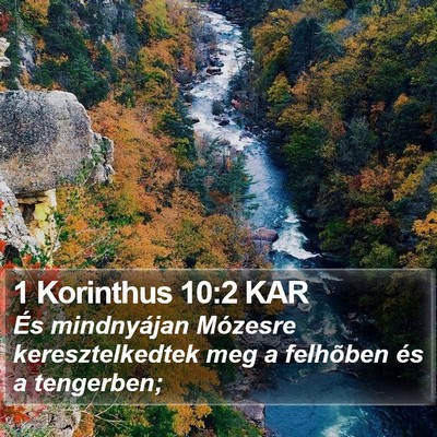 1 Korinthus 10:2 KAR Bible Verse Image