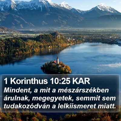 1 Korinthus 10:25 KAR Bible Verse Image