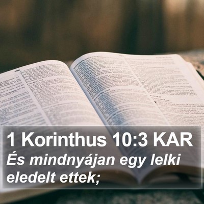 1 Korinthus 10:3 KAR Bible Verse Image