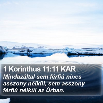 1 Korinthus 11:11 KAR Bible Verse Image