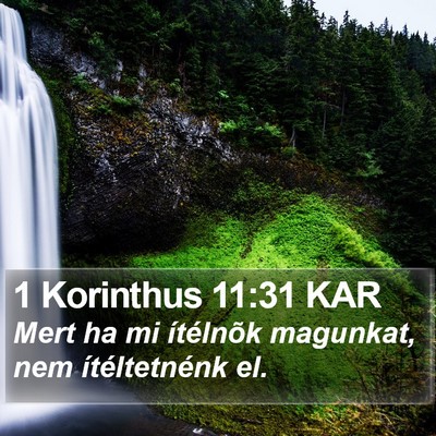 1 Korinthus 11:31 KAR Bible Verse Image