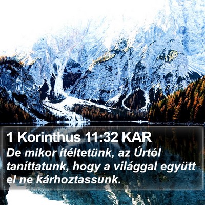 1 Korinthus 11:32 KAR Bible Verse Image