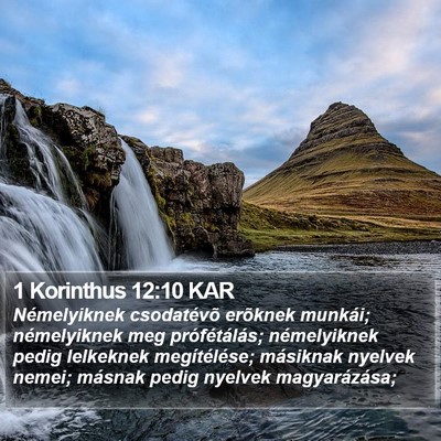 1 Korinthus 12:10 KAR Bible Verse Image