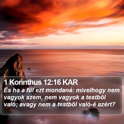 1 Korinthus 12:16 KAR Bible Verse Image
