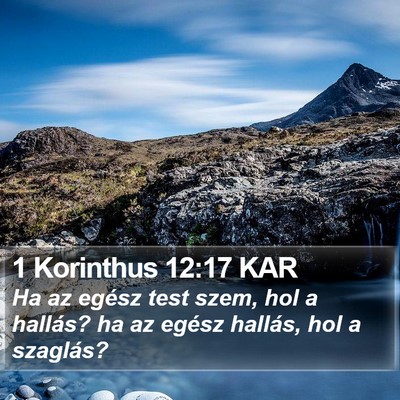 1 Korinthus 12:17 KAR Bible Verse Image
