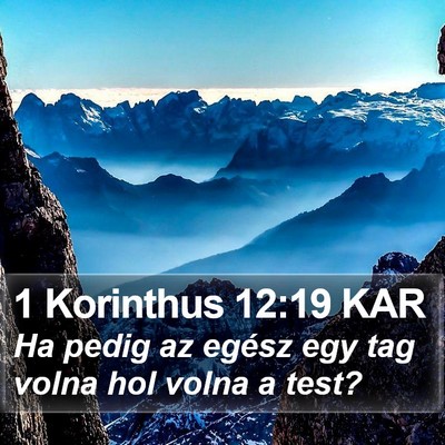 1 Korinthus 12:19 KAR Bible Verse Image