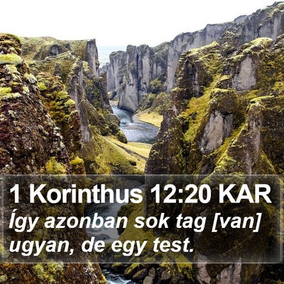 1 Korinthus 12:20 KAR Bible Verse Image