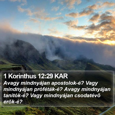 1 Korinthus 12:29 KAR Bible Verse Image