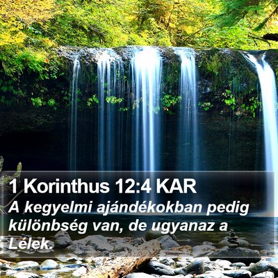 1 Korinthus 12:4 KAR Bible Verse Image