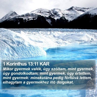 1 Korinthus 13:11 KAR Bible Verse Image