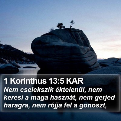 1 Korinthus 13:5 KAR Bible Verse Image