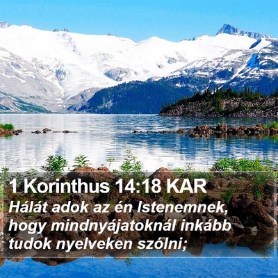 1 Korinthus 14:18 KAR Bible Verse Image