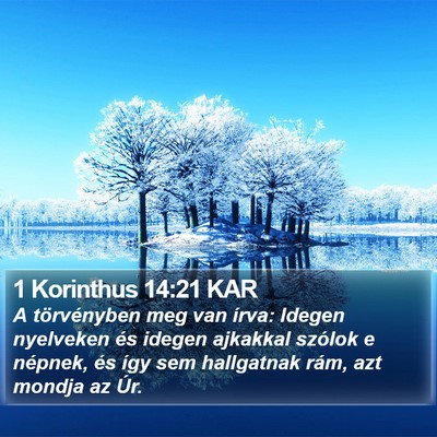 1 Korinthus 14:21 KAR Bible Verse Image