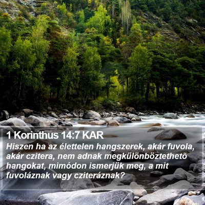 1 Korinthus 14:7 KAR Bible Verse Image