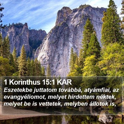 1 Korinthus 15:1 KAR Bible Verse Image