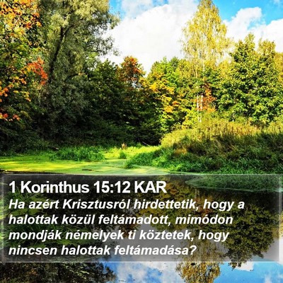 1 Korinthus 15:12 KAR Bible Verse Image
