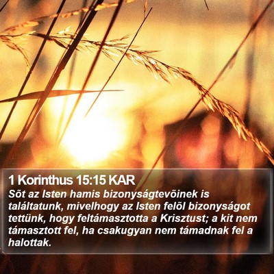 1 Korinthus 15:15 KAR Bible Verse Image