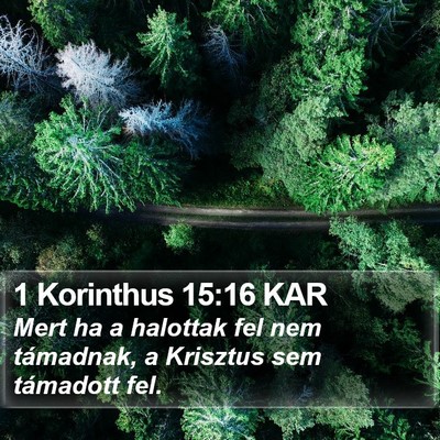 1 Korinthus 15:16 KAR Bible Verse Image