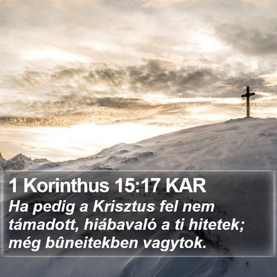 1 Korinthus 15:17 KAR Bible Verse Image