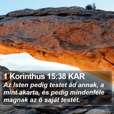 1 Korinthus 15:38 KAR Bible Verse Image