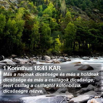 1 Korinthus 15:41 KAR Bible Verse Image