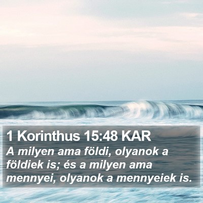 1 Korinthus 15:48 KAR Bible Verse Image