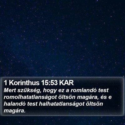 1 Korinthus 15:53 KAR Bible Verse Image