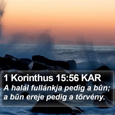 1 Korinthus 15:56 KAR Bible Verse Image