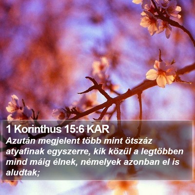 1 Korinthus 15:6 KAR Bible Verse Image