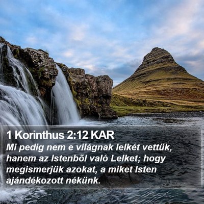 1 Korinthus 2:12 KAR Bible Verse Image