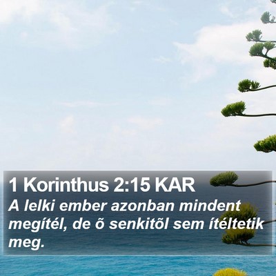 1 Korinthus 2:15 KAR Bible Verse Image