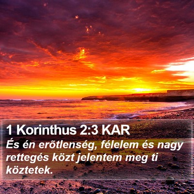 1 Korinthus 2:3 KAR Bible Verse Image