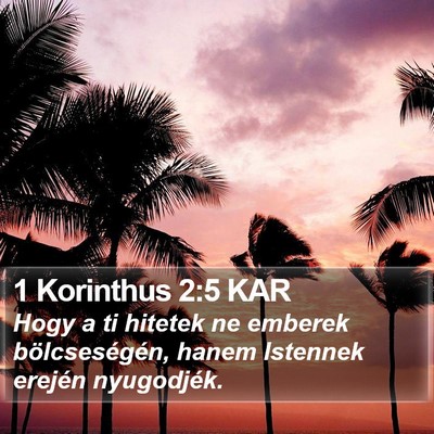 1 Korinthus 2:5 KAR Bible Verse Image