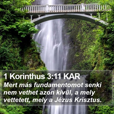 1 Korinthus 3:11 KAR Bible Verse Image