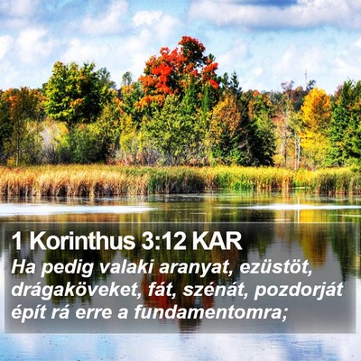 1 Korinthus 3:12 KAR Bible Verse Image