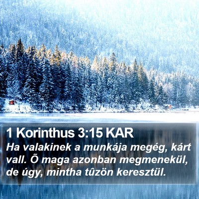 1 Korinthus 3:15 KAR Bible Verse Image