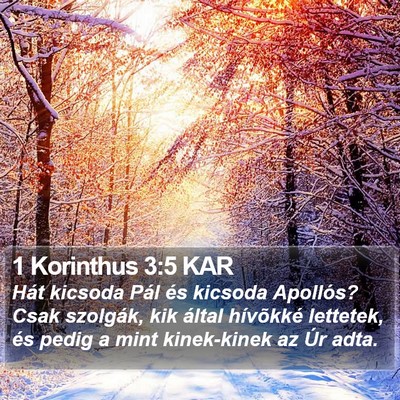 1 Korinthus 3:5 KAR Bible Verse Image