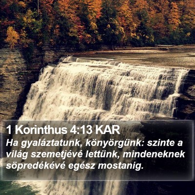 1 Korinthus 4:13 KAR Bible Verse Image