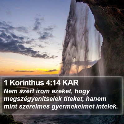 1 Korinthus 4:14 KAR Bible Verse Image