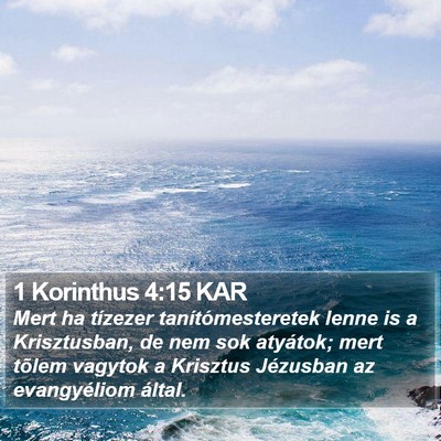 1 Korinthus 4:15 KAR Bible Verse Image