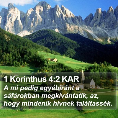 1 Korinthus 4:2 KAR Bible Verse Image