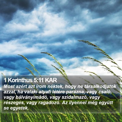 1 Korinthus 5:11 KAR Bible Verse Image