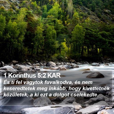 1 Korinthus 5:2 KAR Bible Verse Image